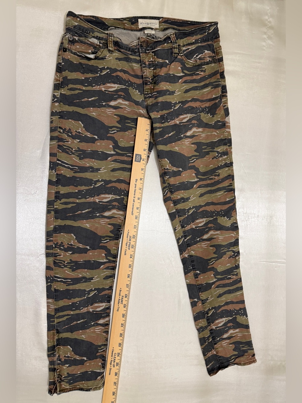 Denim & Supply Ralph Lauren Tiger Camo Lightweight Skinny Pants W30